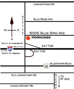 Map of Hornung's Hardware